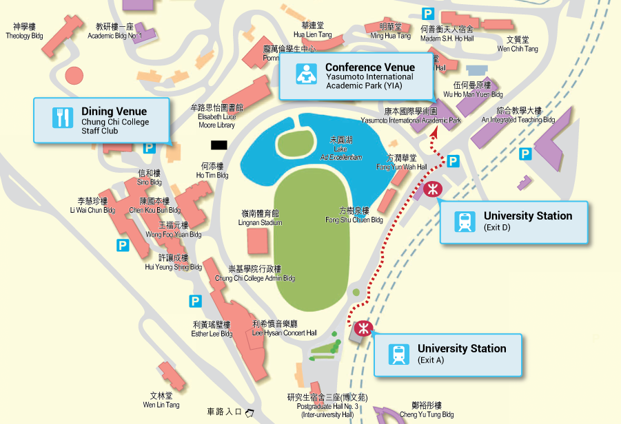 CUHK Campus Map